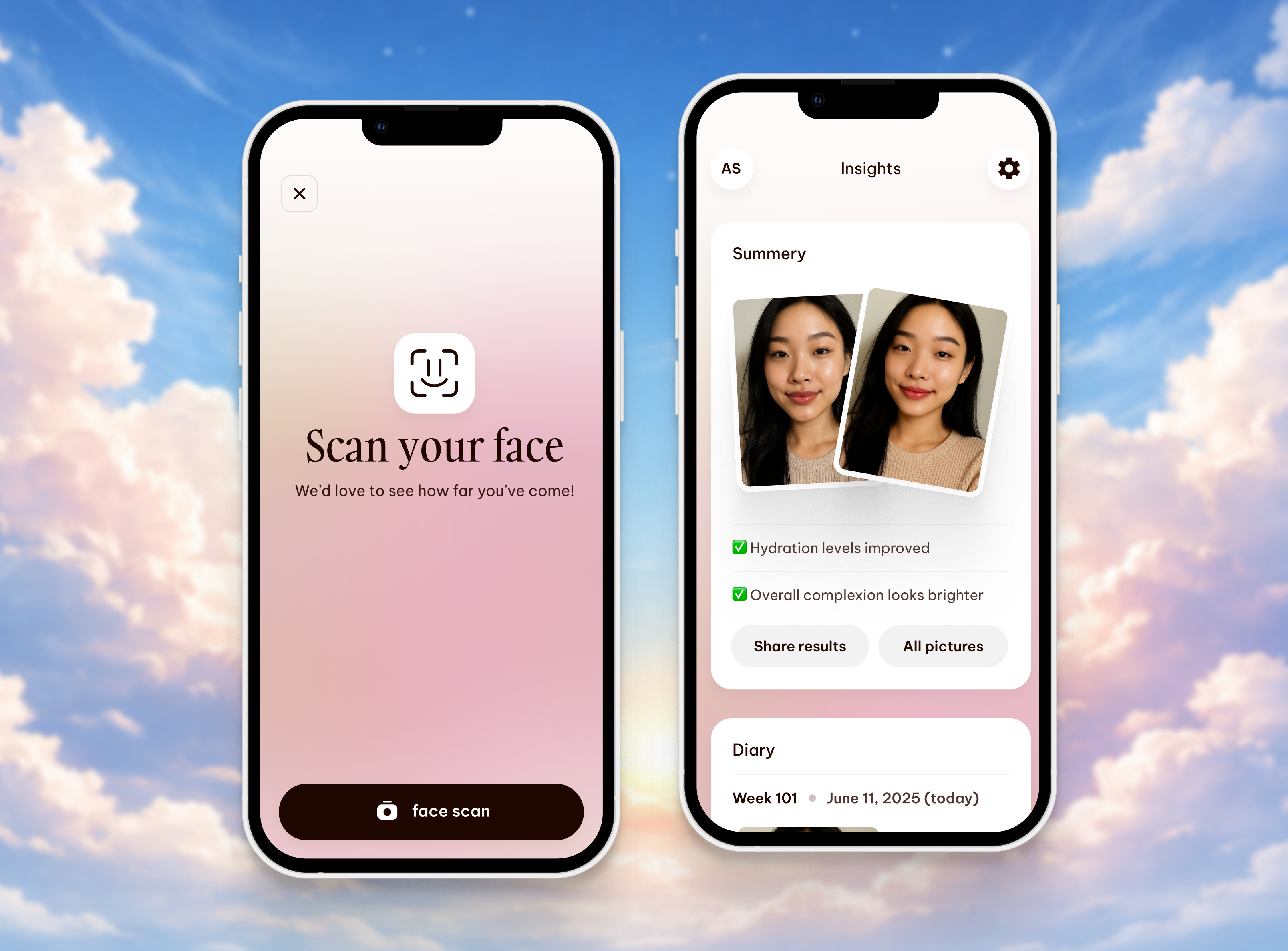 AI Startup / Skin Routine ai mobile mobile app skin skin routine startup