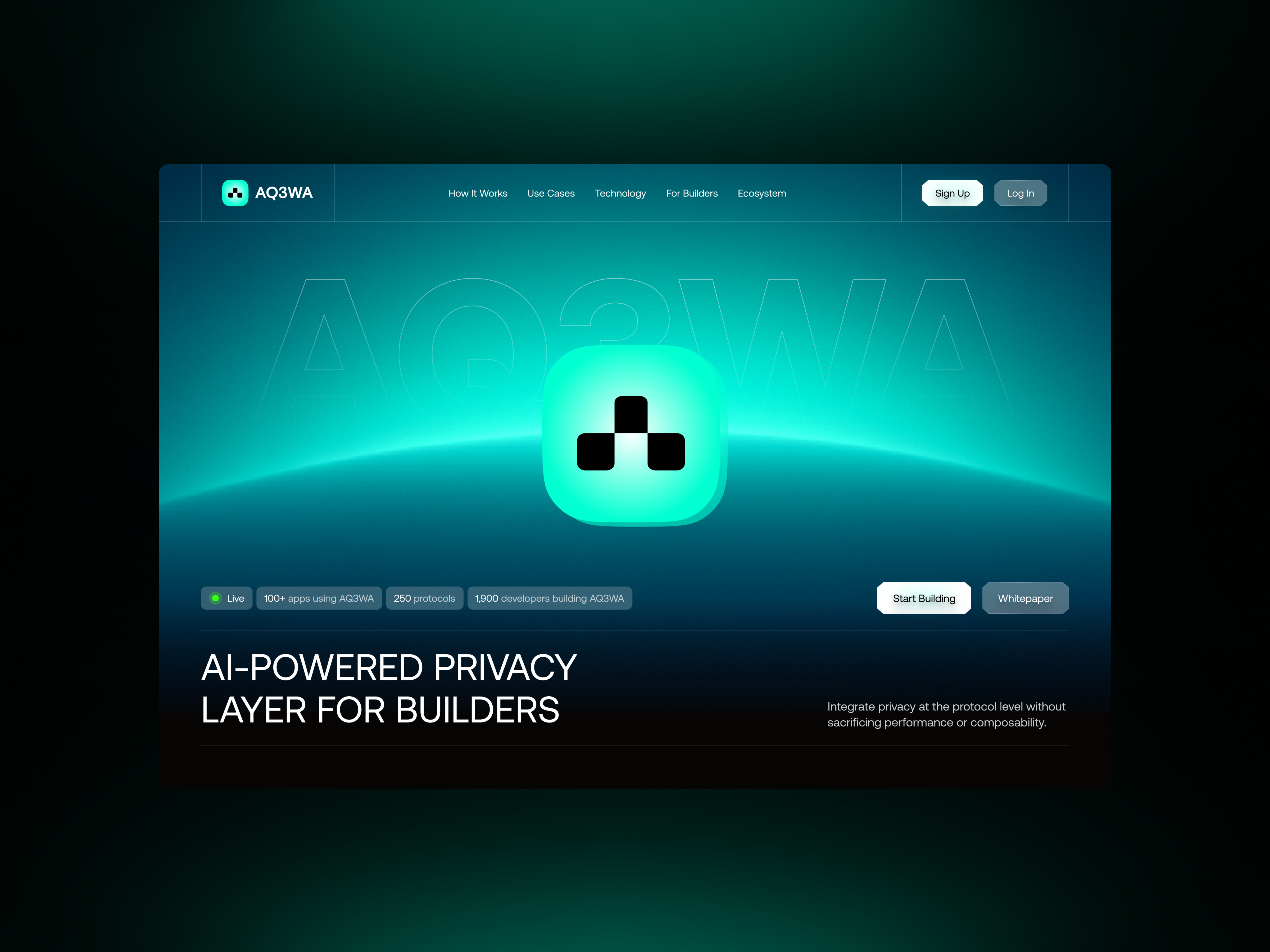 AI-Native Privacy Design ai artificial intelligent branding design figma illustration logo ui ux web website