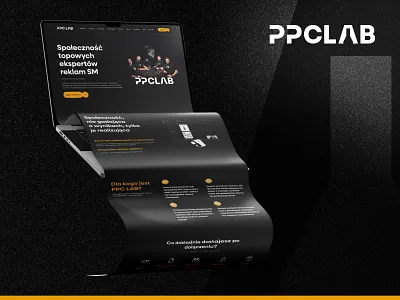 PPC Community Website adverts branding community lab logo marketing ppc ui webflow