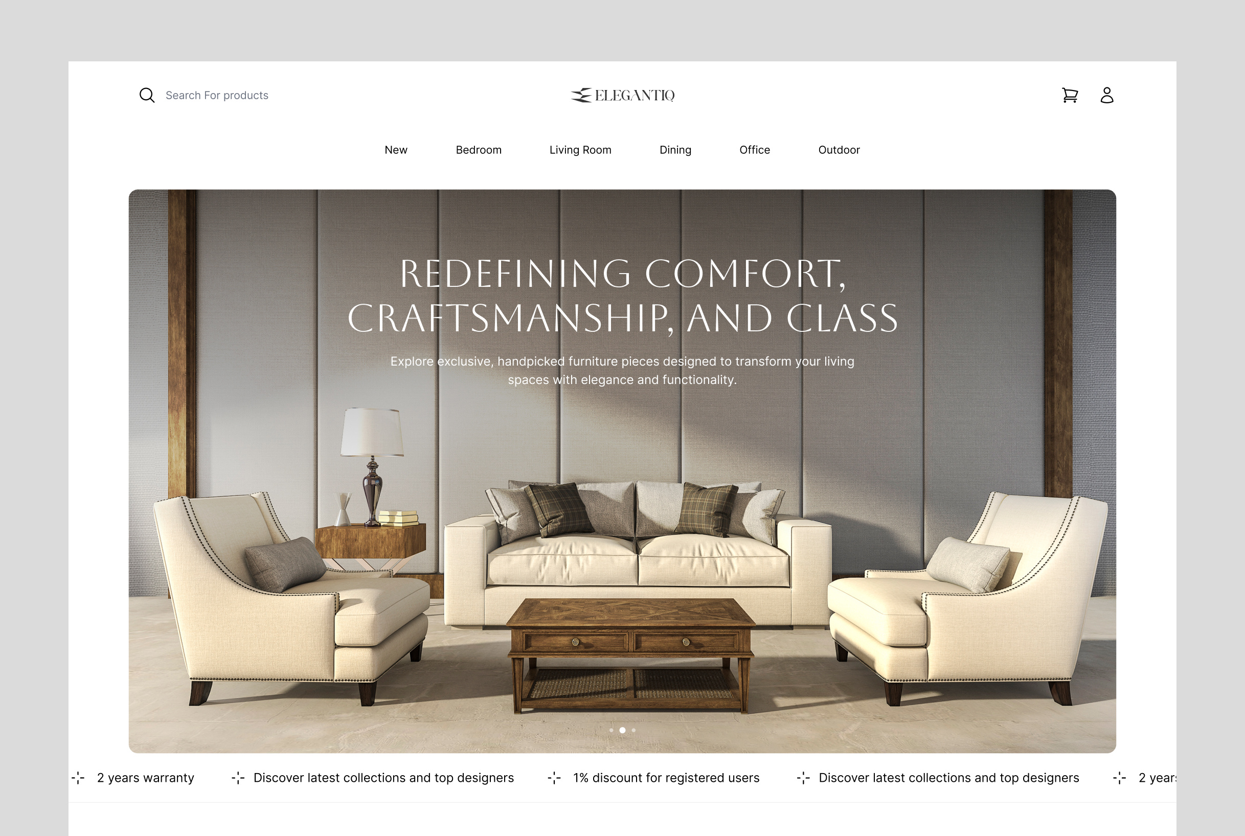 Elegentiq | Luxury Furniture Ecommerce and Admin admindashboard adminpanel catalogmanagement checkoutflow customerexperience dashboarddesign digitalproduct ecommercedesign furniturebrand luxuryfurniture onlinestore premiumbrand productdesign ui uxdesign
