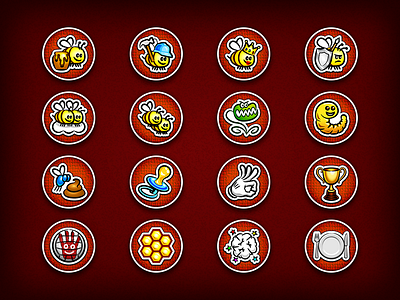 Various icons for Achievements in a mobile phone game achievements game icon icons mobile