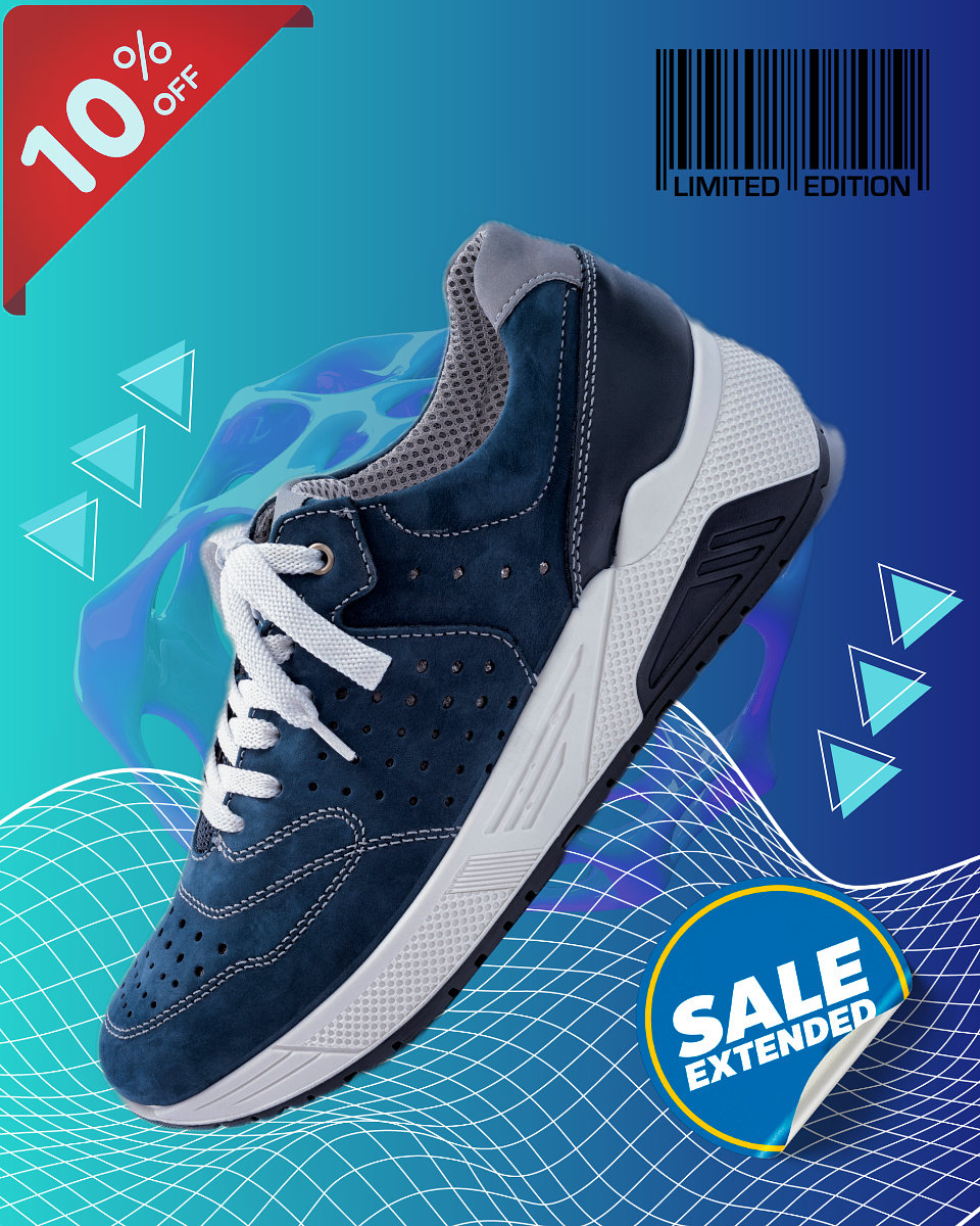 Azure Velocity: The Neo-Urban Campaign 3d branding graphic design