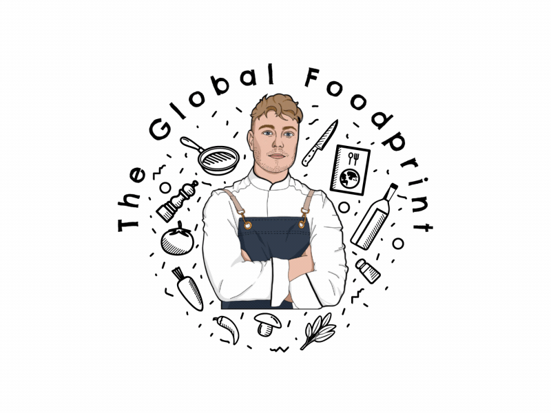 Logo Animation for The Global Foodprint adobe after effects intro animation logo animation motion design motion graphics youtube intro