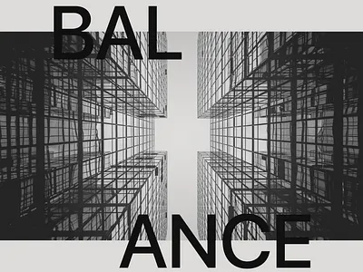 BALANCE — Poster Design adobe illustrator adobe photoshop branding clean design design typography graphic design graphic designer minimal design minimal poster design ideas post poster poster design typography visual identity