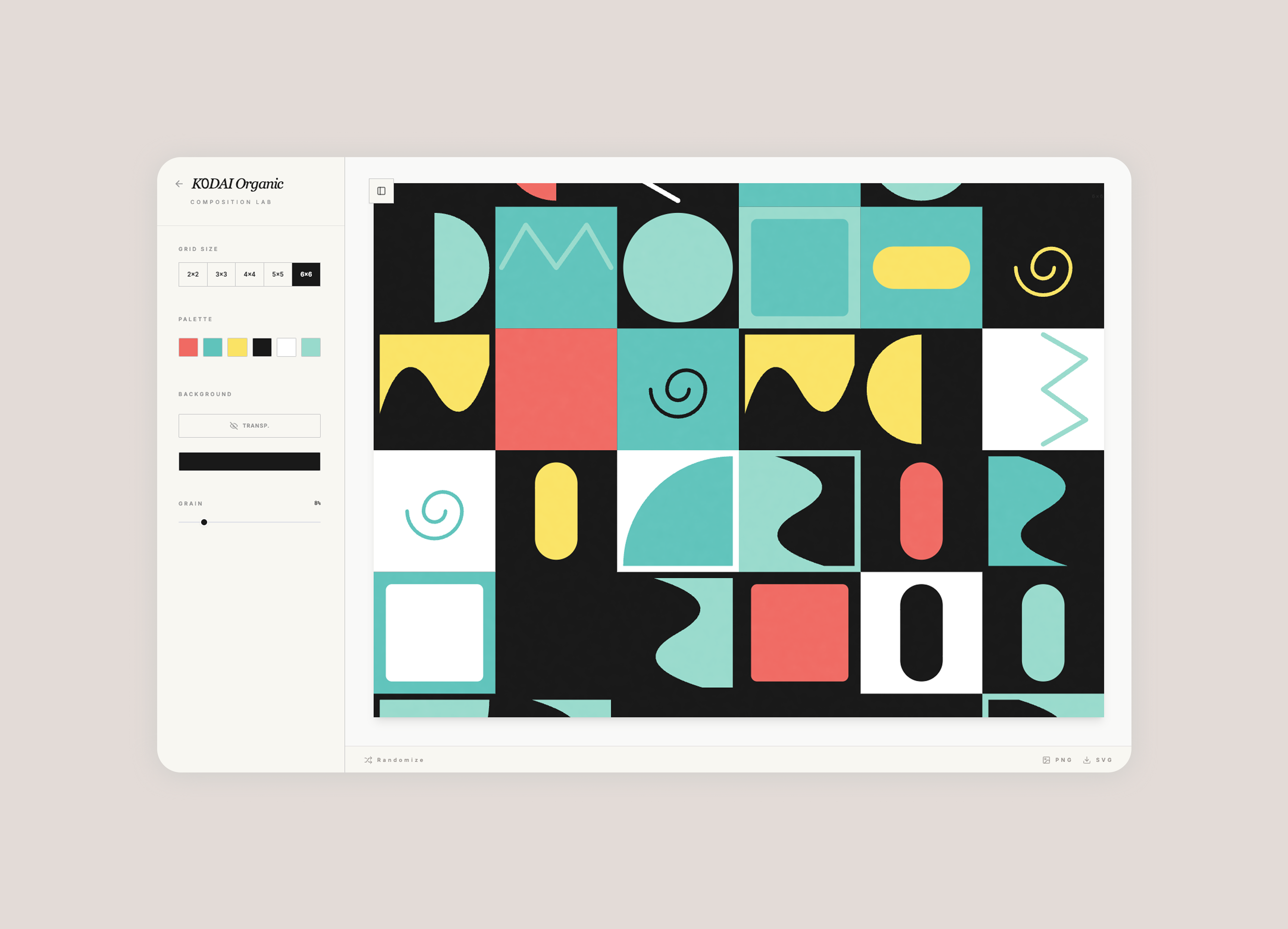 K0DAI Organic bg organic patterns ux