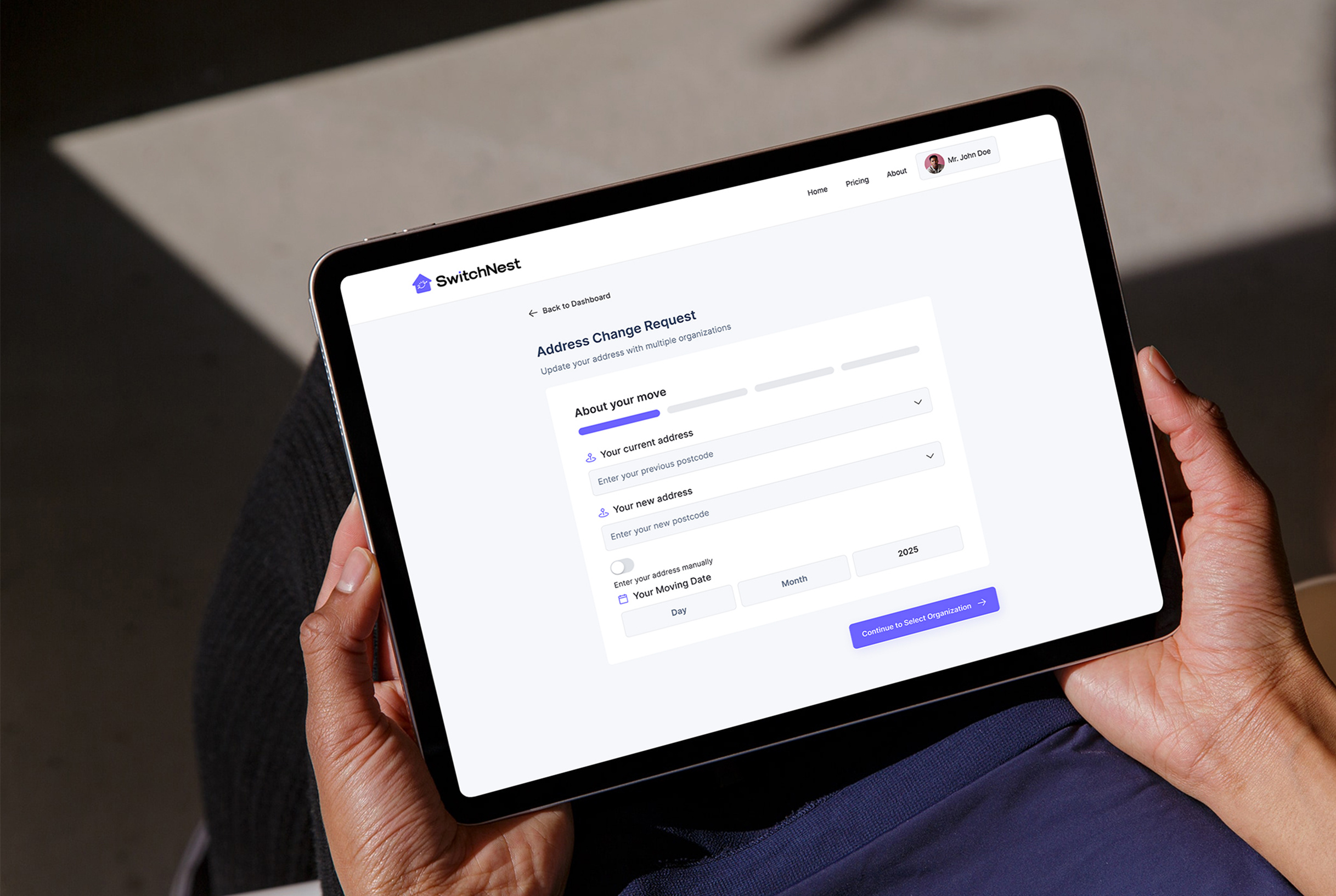 Switchnest | Address Change Platform addresschange consumertech dashboarddesign designsystem digitalproduct productdesign proptech saasproduct serviceplatform trustdesign uidesign ukstartup userflows uxdesign webappdesign