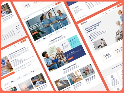 Healthcare Training Website ui ux design webdesign