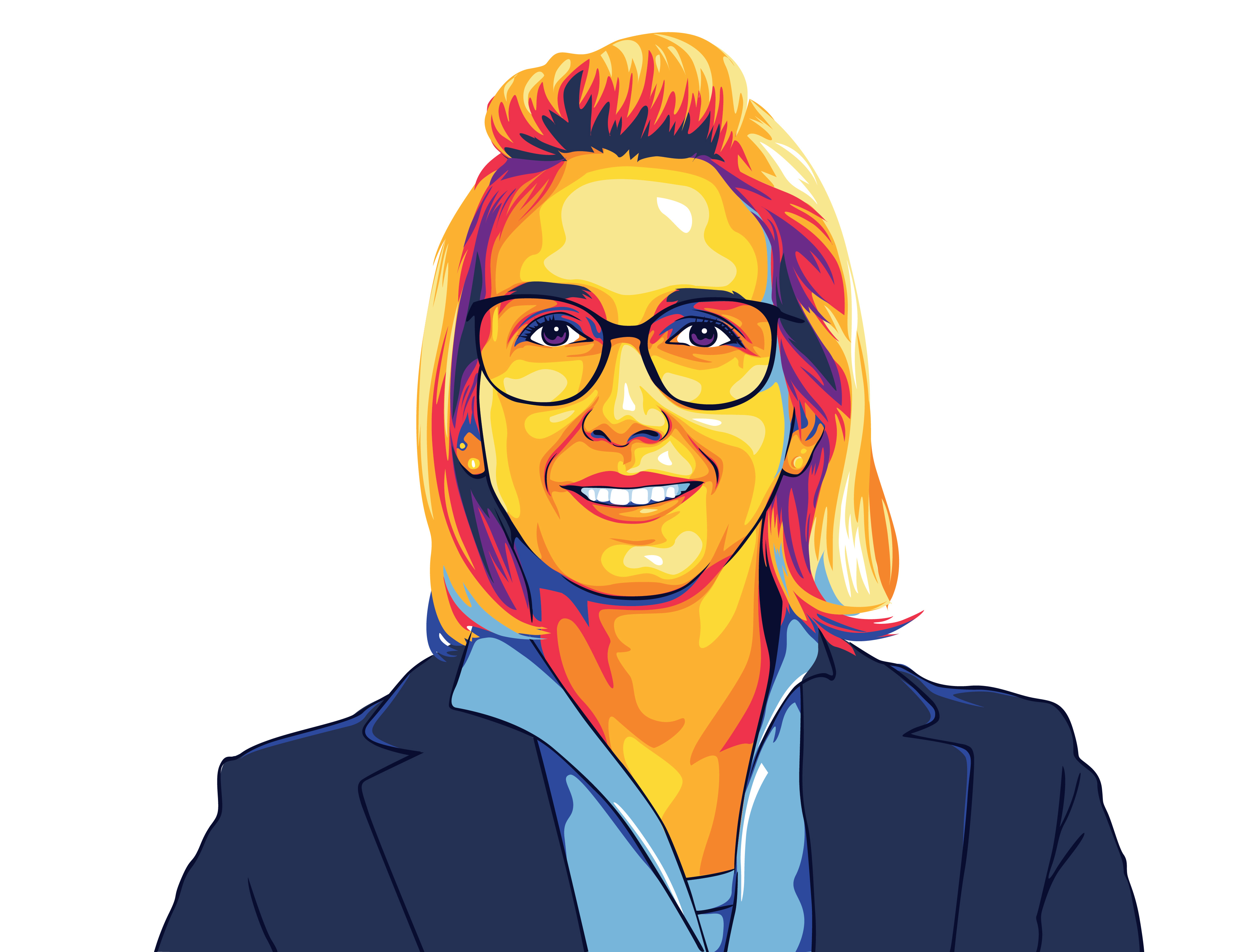 Example of Pop Art Vector Portrait