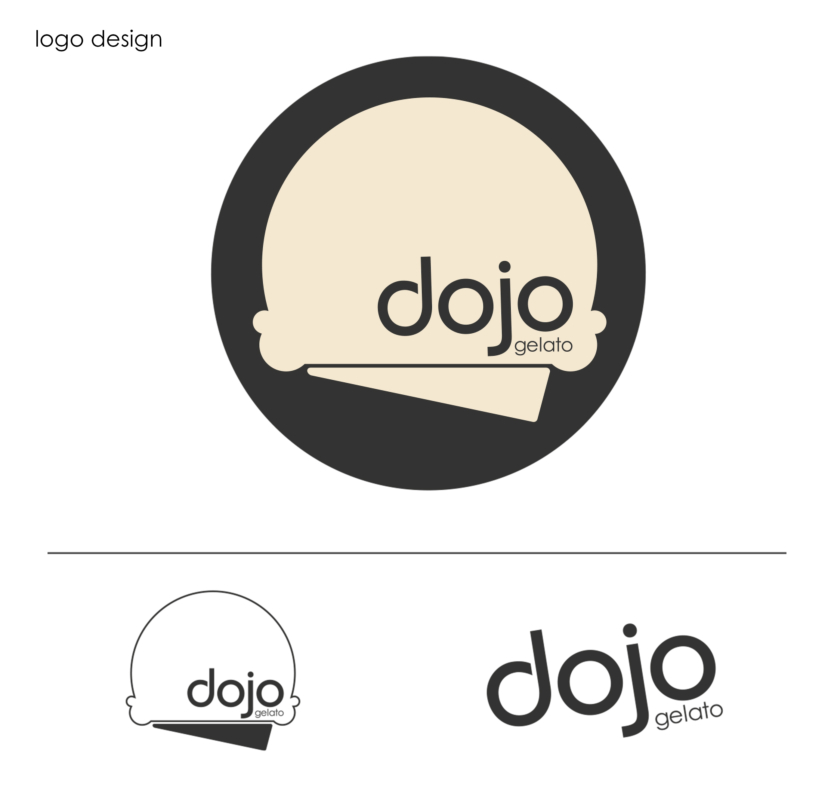Dojo Gelato logo & mobile gelateria design branding design food food truck graphics gelato graphic design logo