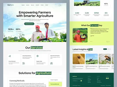 Smart Agriculture Farming agriculture agriculture website farming farming website landing page landing page design ui uiux ux web design website website design