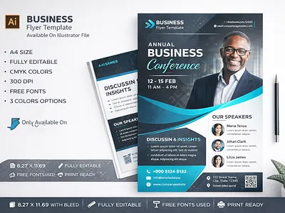 Corporate Event & Seminar Flyer | Print Ready brand identity branding design flyer corporate graphic design graphic design business identity event poster marketing technology