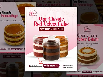 Bakery Social Media Post Design bakerycontent bakerygraphics bakerysocialmedia cakeadvertising cakepost dessertdesign foodadcreative foodbrandingdesign foodposterdesign foodvisualdesign homemadebrand instagramfooddesign localbranddesign pasteldesign pastrybranding smallbusinessdesign socialmediacreatives sweetbranddesign sweetmarketing