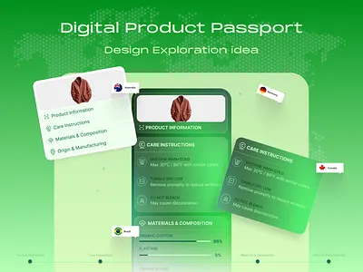 Digital Product Passport - WIP design system mobile app ui uxui design