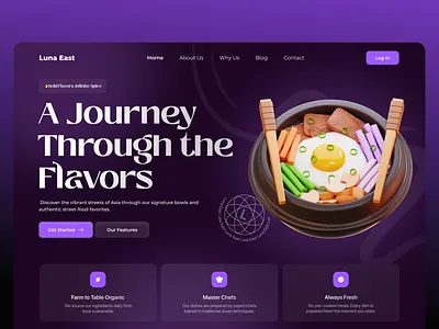 Restaurant Website UI Design clean ui food web food website hero section menu ui minimal ui minimal ui design modern web product design reservation ui restaurant web restaurant website service website ui ux web web design website website design