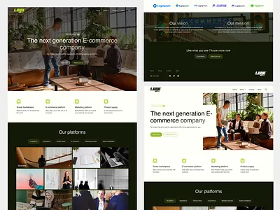 Global ecommerce and technology landing page ecommerce figma landing page technology