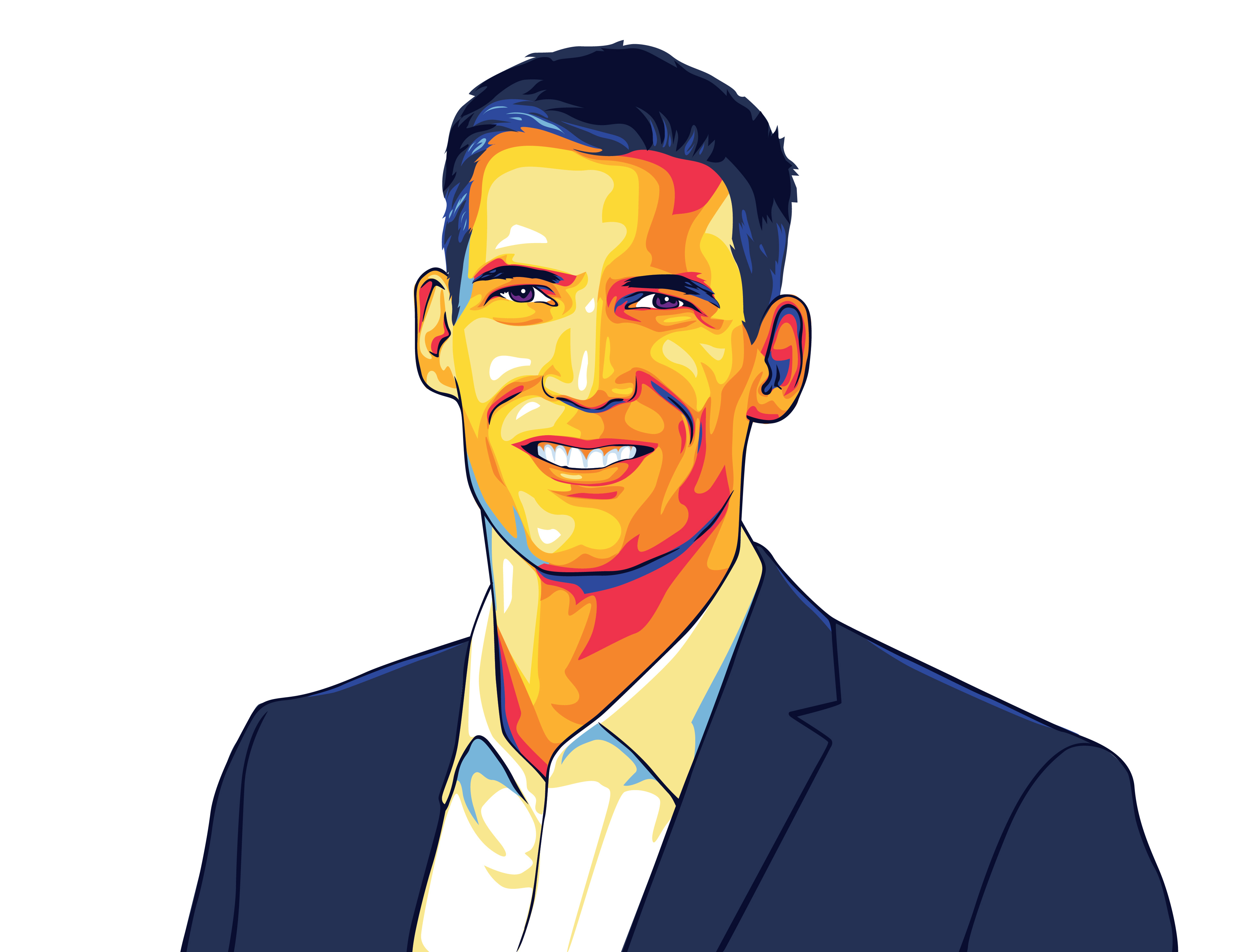 Example of Pop Art Vector Portrait