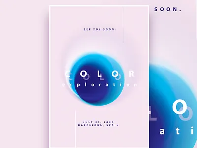 Minimal poster design abstract blue branding colorful colors design gradient colors graphic design illustration minimal poster design pink poster design poster illustration vector