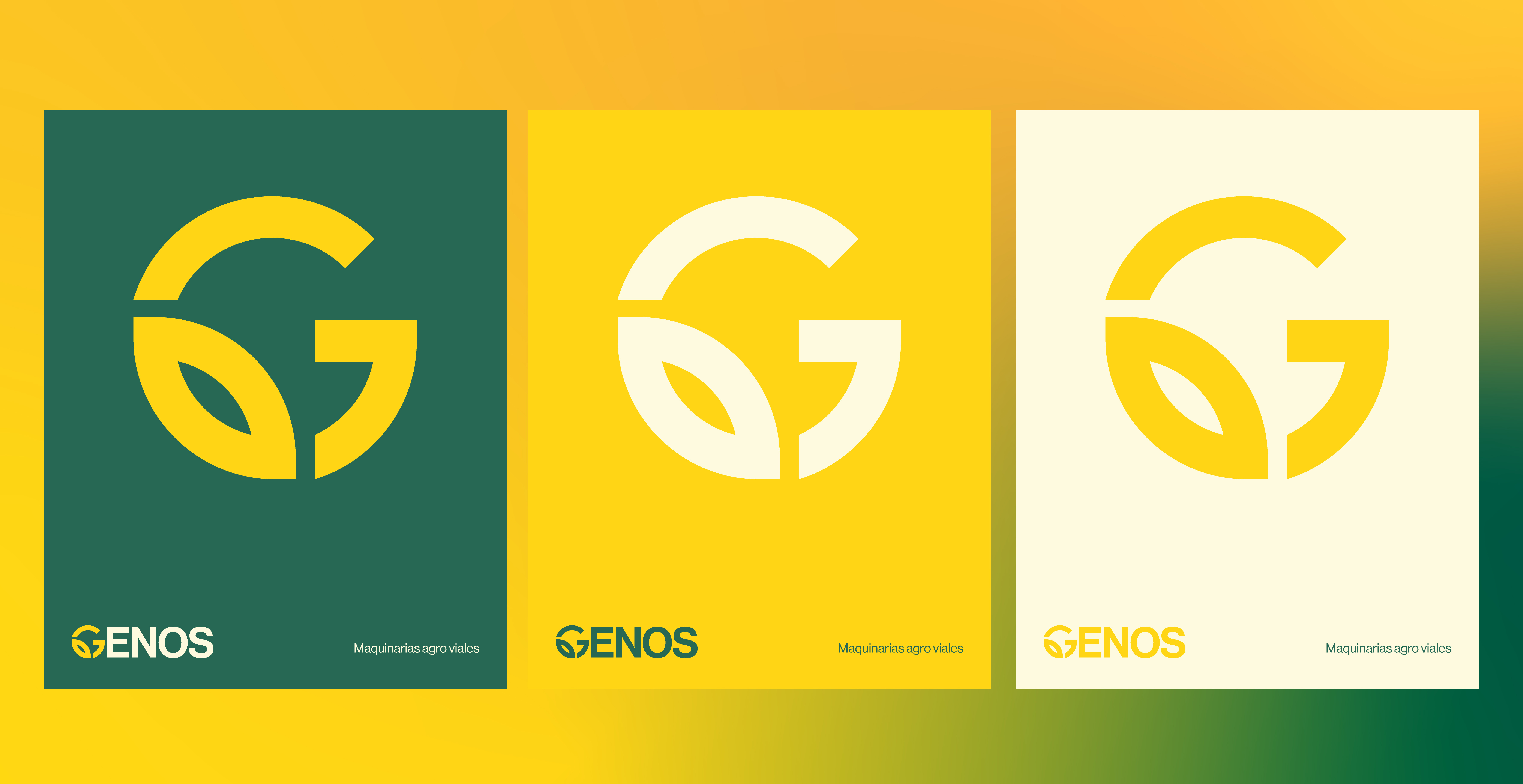 Genos — Maquinaria agrícola brand branding graphic design logo vector visual identity