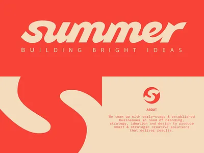 Summer : logo & branding agency authentic bold branding calligraphy custom flow fun handlettering iconic lettering premium script standout summer type typography unique vibe wordmark