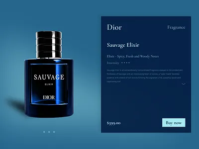 Dior Fragrance Product Page blue dior figma figma design fragrance georgia shopping tbilisi temur tchamishvili ui ui design ui figma ui ux design uiux web design