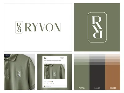 RYVON — Minimal Luxury Fashion Logo & Identity brandidentity branding design fashionbrand illustration jamilhasan letter logo logo logo design logo designer luxury minimal minimal logo modernlogo monogram text logo typographyinspired