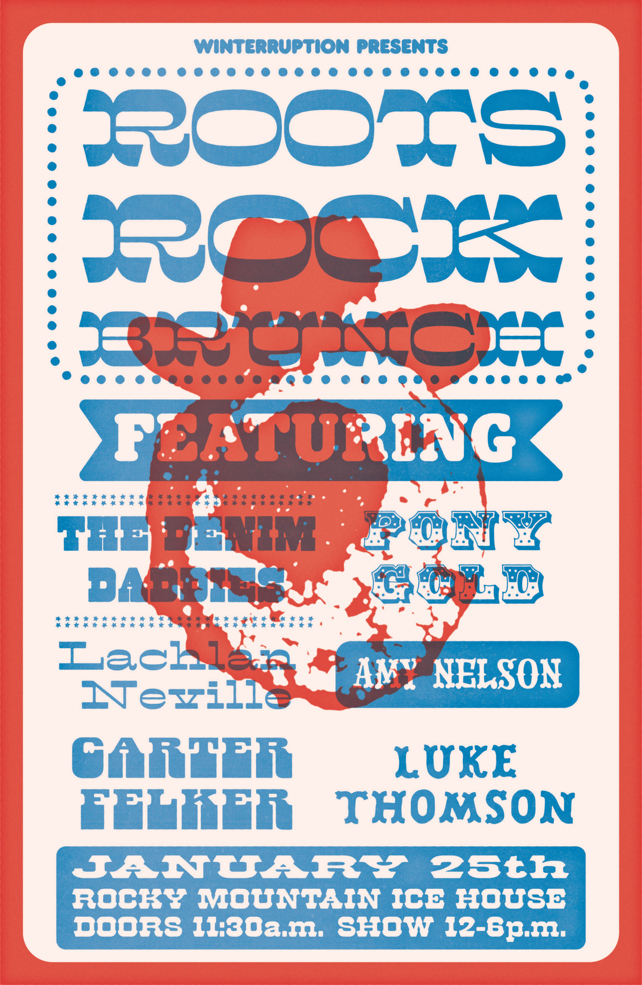 Roots Rock Brunch Poster