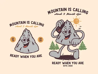 Mountain Is Calling Bundle Design branding design graphic design illustration logo mascot mascot cartoon mascot character mascot logo mountain nature vector