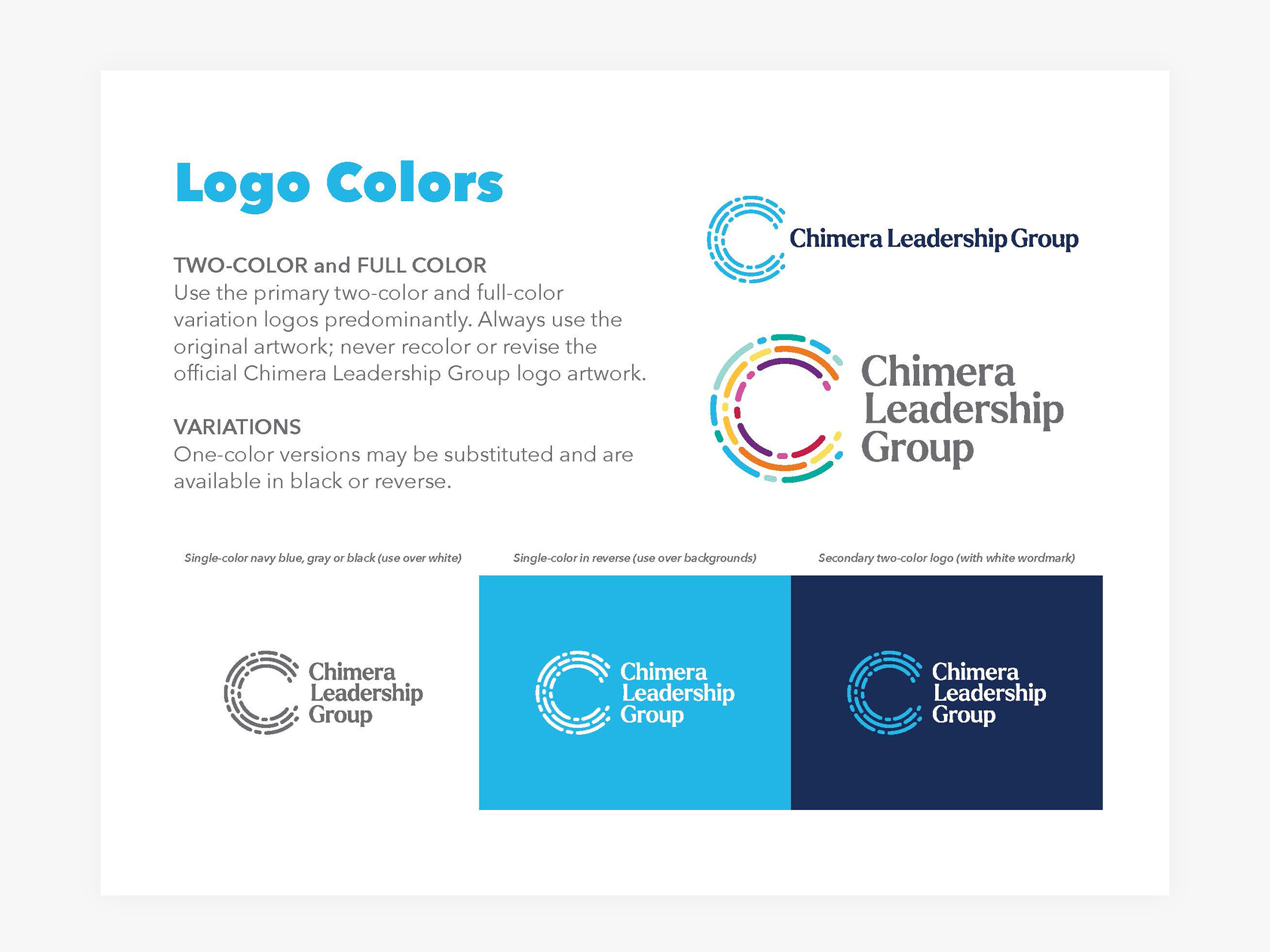 Example of Brand Guidelines for Chimera
