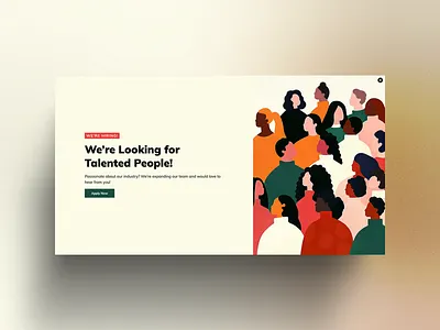 Careers Popup Concept brand design careers page clean ui creative ui design inspiration digital design diversity dribbble shot hiring design human centered design illustration inclusive design interface design minimal ui popup design recruitment campaign ui design ux ui visual communication website concept