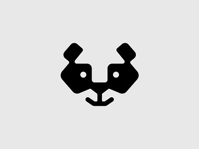 T panda animal brand branding design elegant graphic design illustration letter logo logo design logotype mark minimalism minimalistic modern panda sign t tech vector