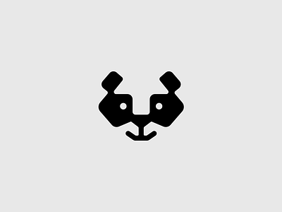 T panda animal brand branding design elegant graphic design illustration letter logo logo design logotype mark minimalism minimalistic modern panda sign t tech vector