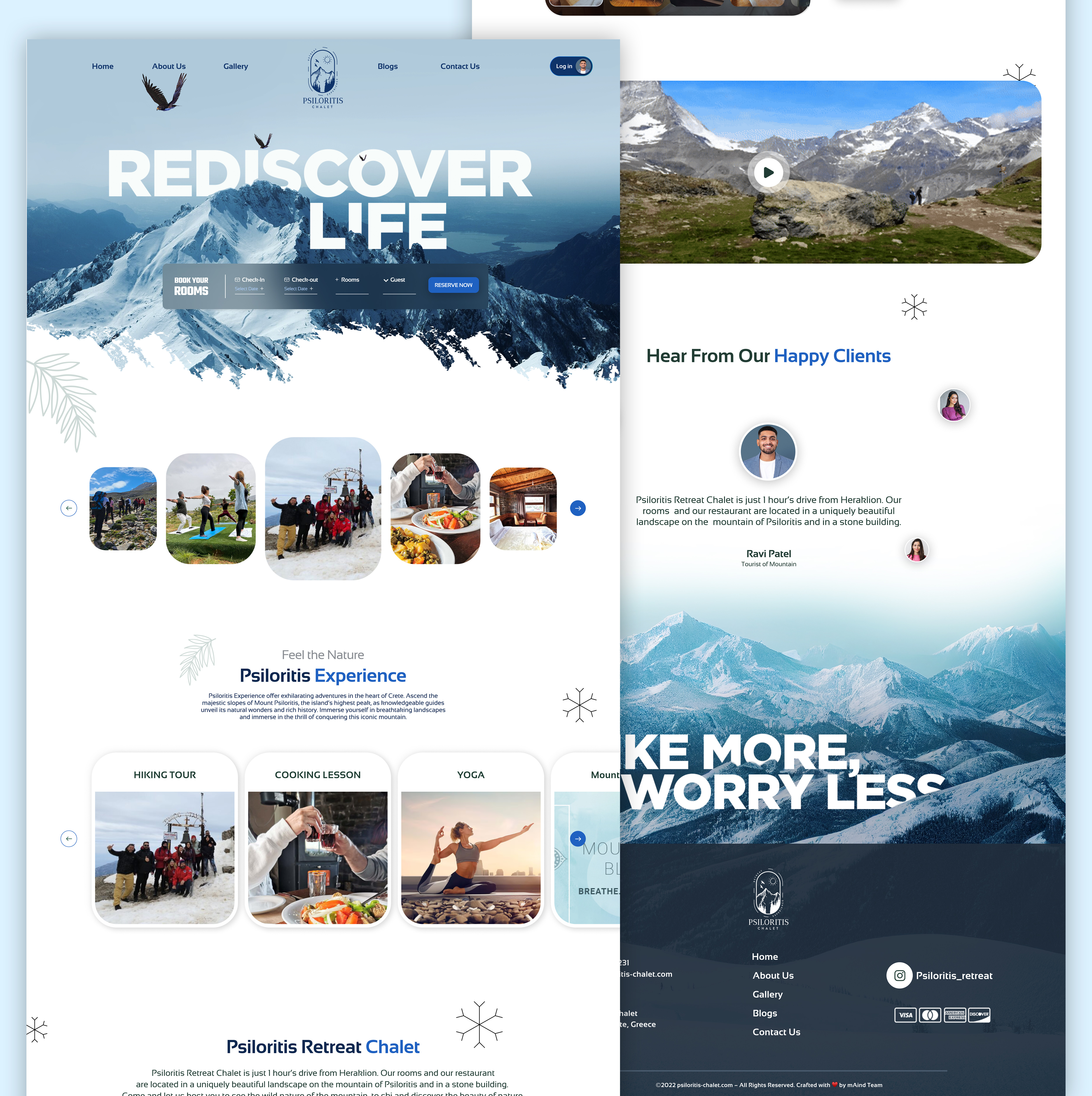 Mountain Hotel Booking Website UI/UX, Landing Page animation booking clean ui dashboard ui figma graphic design hero section hotel landing page layout design luxury mobile app ui modern ui mountain premium ui user experience ux website wireframe