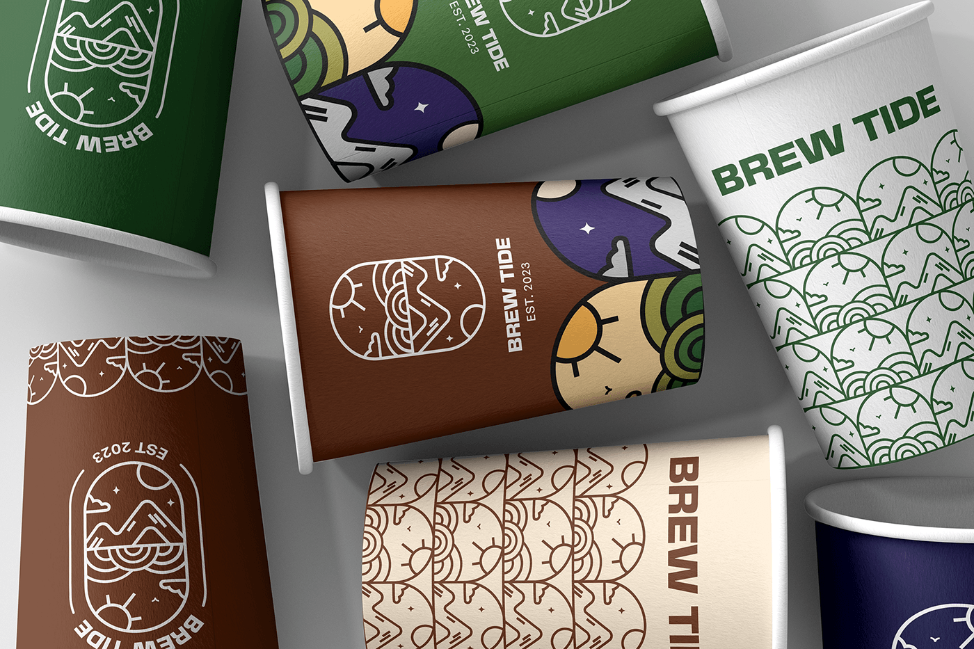 BREW TIDE Branding brand identity branding graphic design logo logo design motion graphics packaging