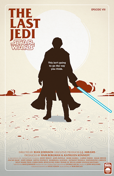 The Last Jedi Poster design illustration poster