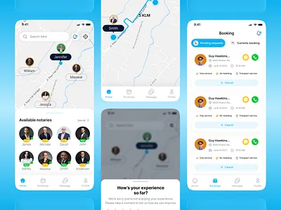 Notarix – Mobile App UI for Seamless Notary Booking authentication branding digital notary document signing document verification e signature legal app legal tech mobile ui modern ui notarix notary services paperless workflow productivity app remote notary secure signing signature app ui user friendly design ux design