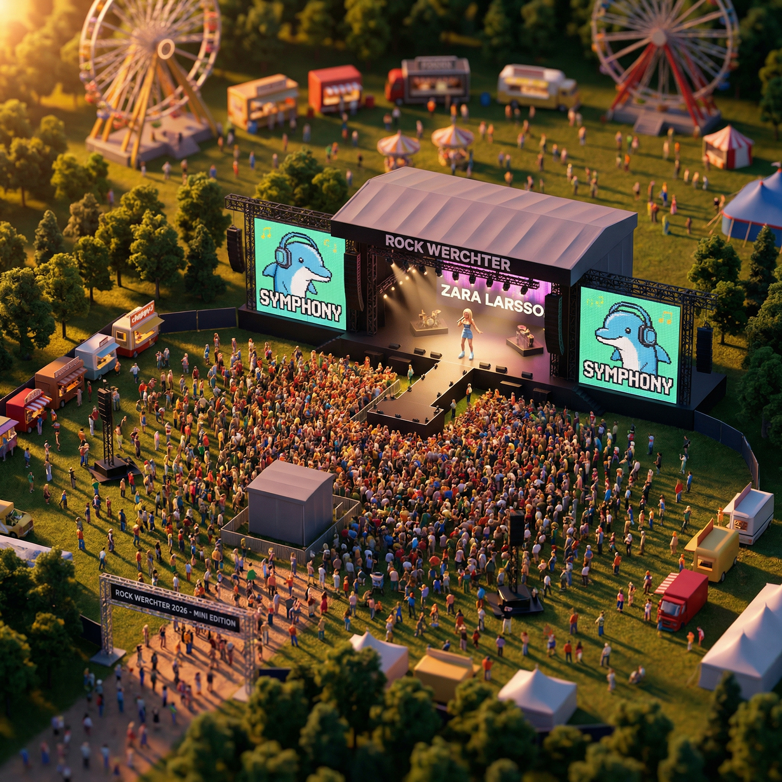 Tomorrowland festival miniatures branding graphic design logo ui