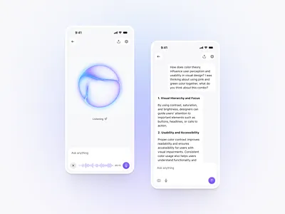 AI chat IOS app UI concept ai chat app app design clean design dailyui design idea ios app product design ui