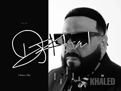 Home Page - DJ Khaled art directed branding dark home design dj dj khaled editorial design graphic design hero section hiphop home page music music producer musician ui user interface web design