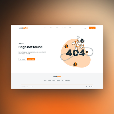 404 Error Page 404 error dailyui desktop figma ui design