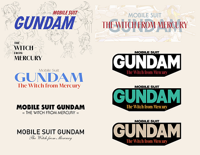 Gundam Logo Experiments branding design logo