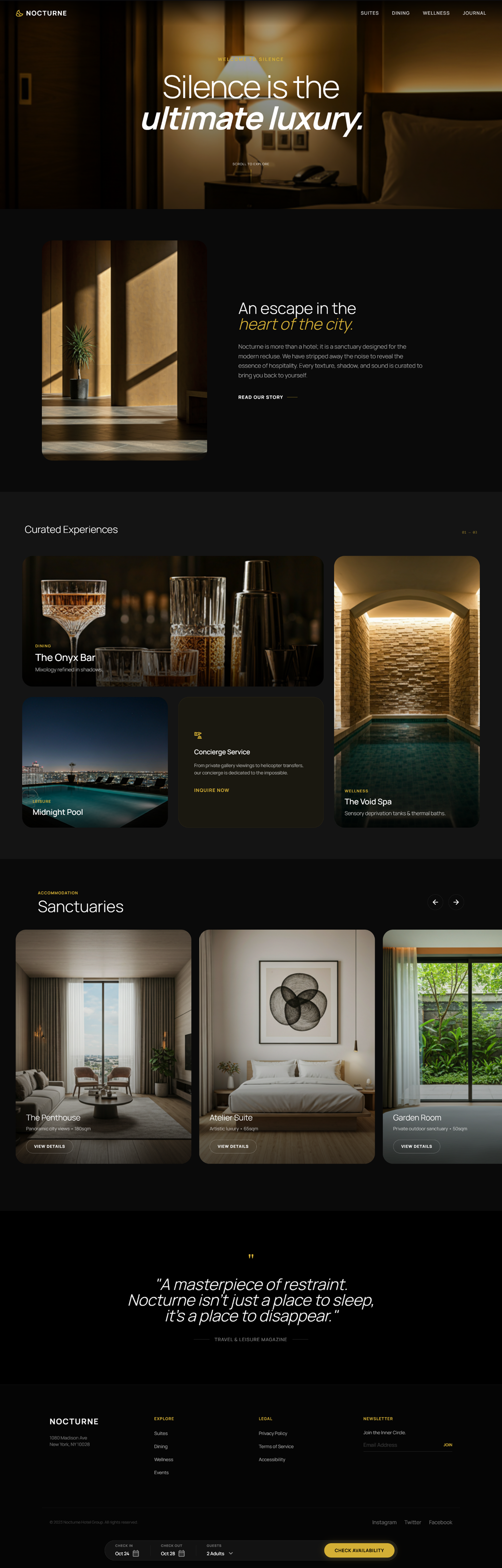 Resort Booking Site & Modern Web Design ai saas website booking site hotel ui