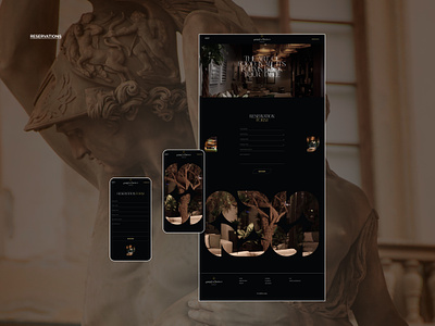 Web design for restaurant website art create website design landingpage luxury restaurant uiuxdesign web designer website website design