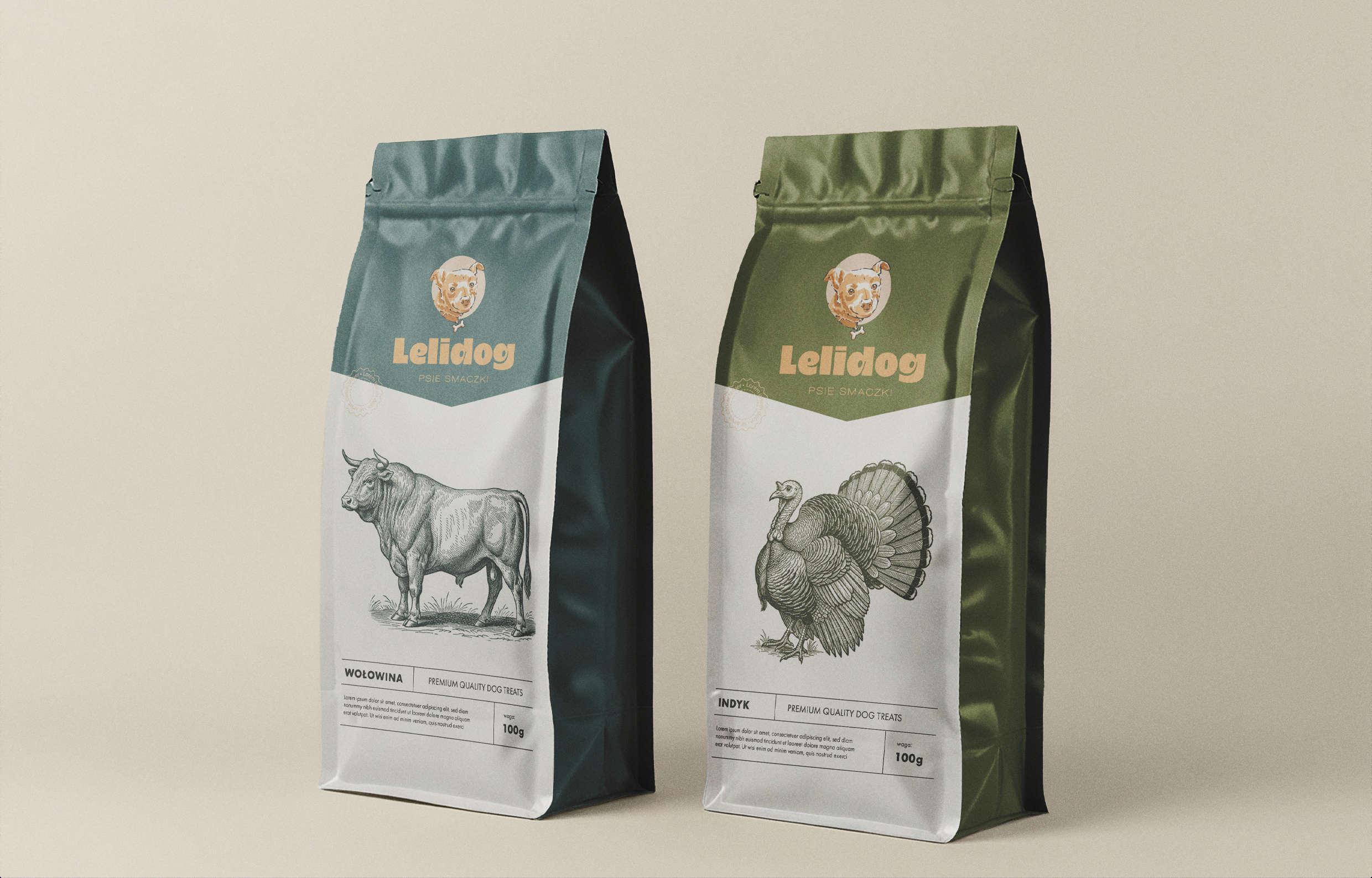 Lelidog branding logo