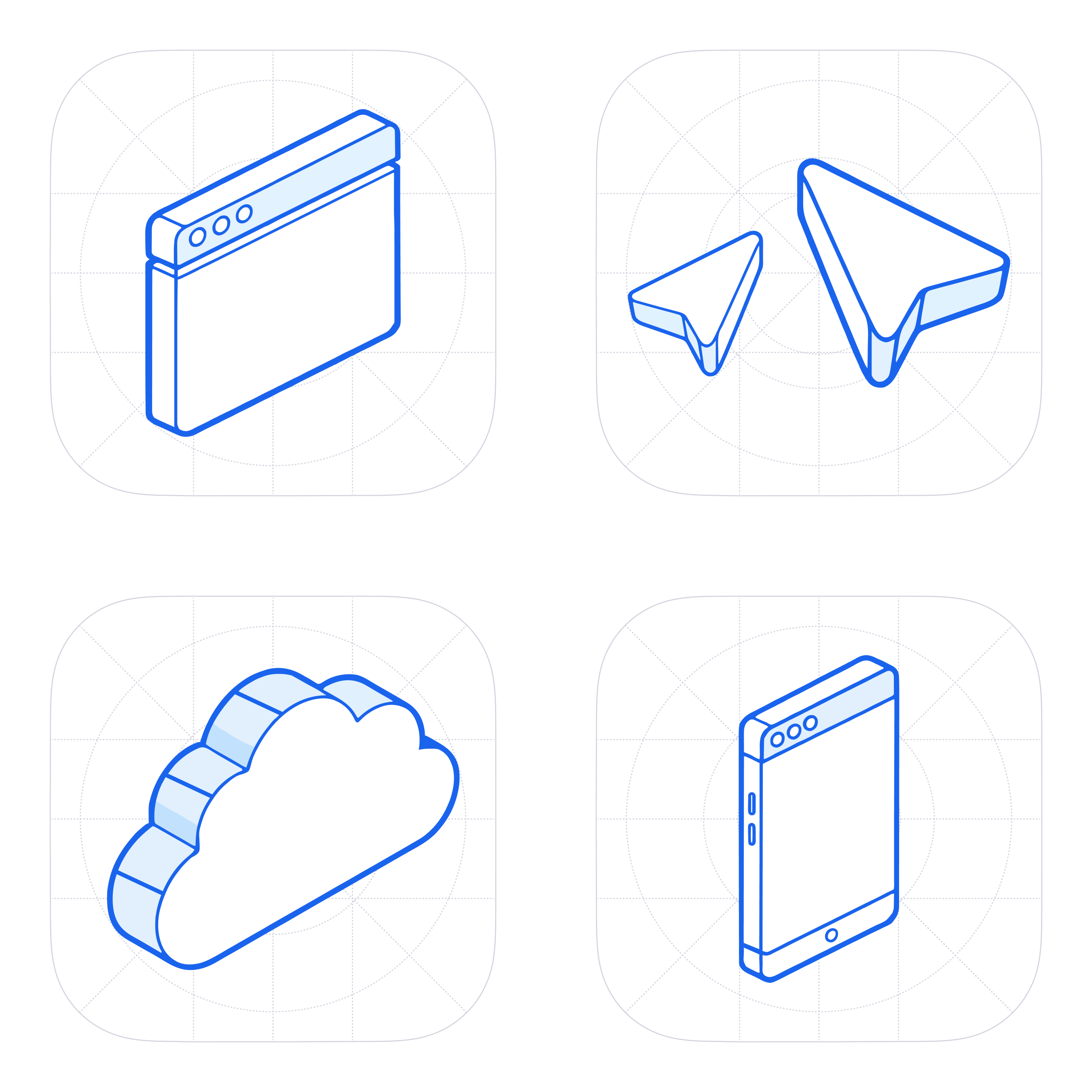 2D Isometric Illustrations graphic design illustration isometric minimal ui ux vector visual