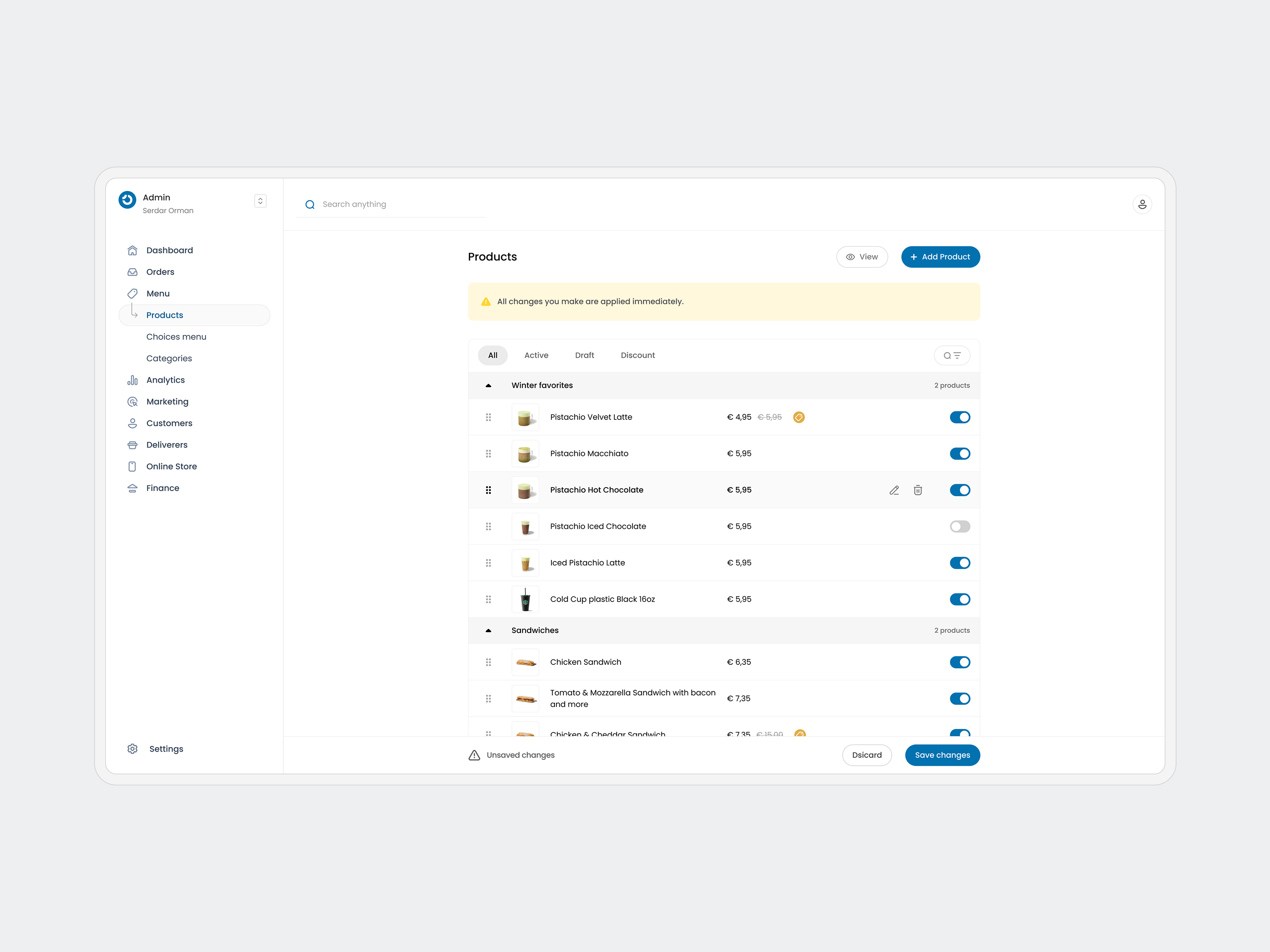 B2B SaaS Menu Management · Admin UX/UI Design adminpanel b2b dashboard designsystem figma productdesign saas uidesign uxdesign webapp