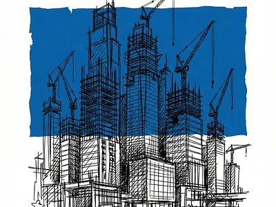 Urban Skyline – Architectural Sketch Identity branding illustration logo minimal vector