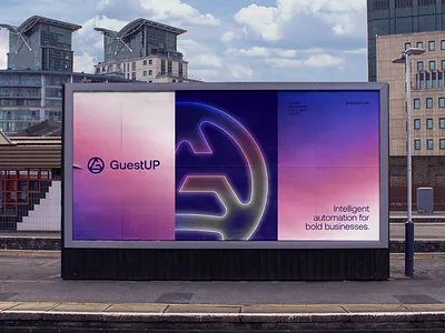 GuestUP Brand Strategy and Design brand awereness brand growth brand startup branding branding agency company branding creative partner design gradient graphic design logo logo design modern startup strategic design technology company
