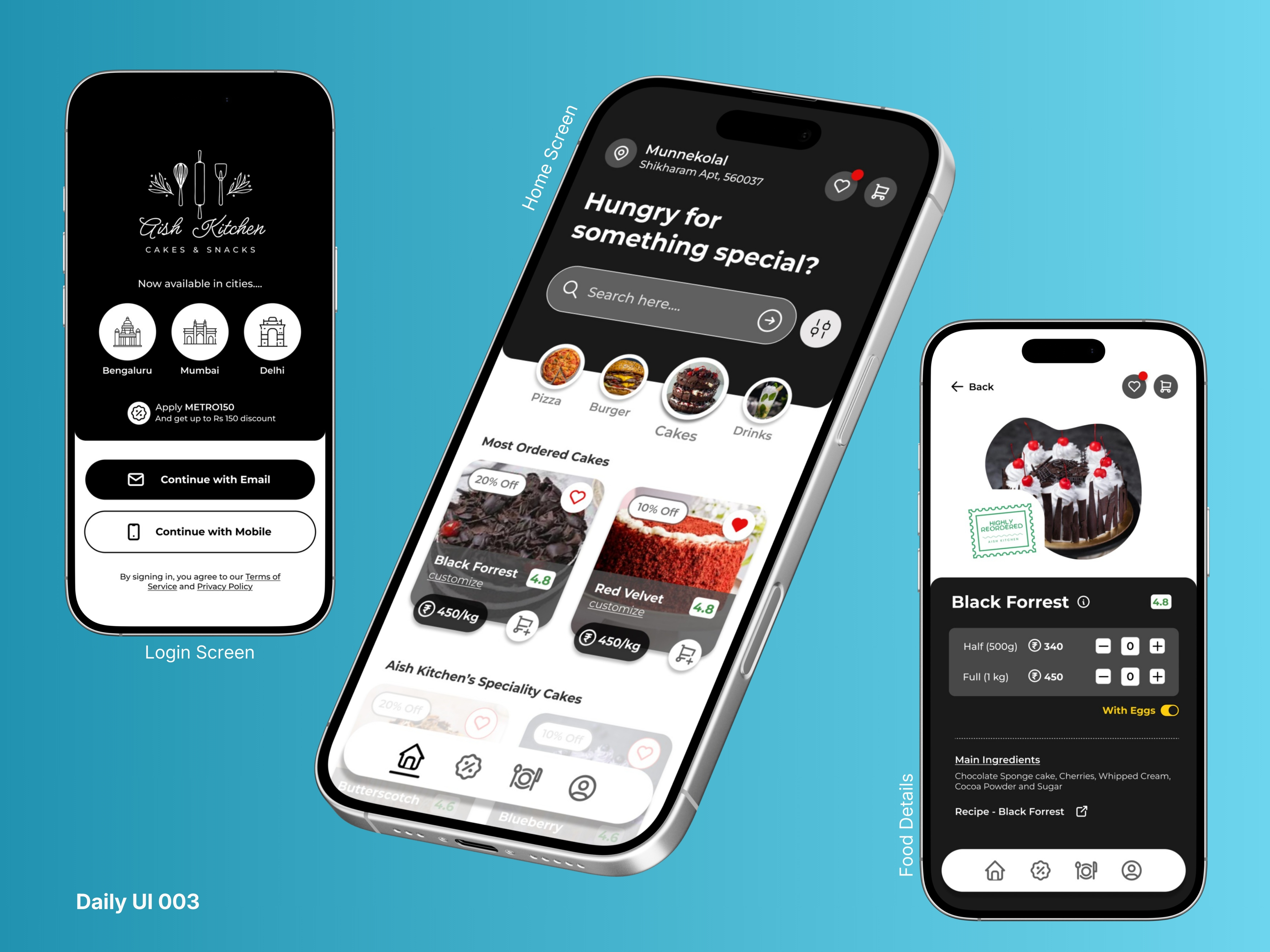 Example of Mobile App Design   Fintech | Food Tech