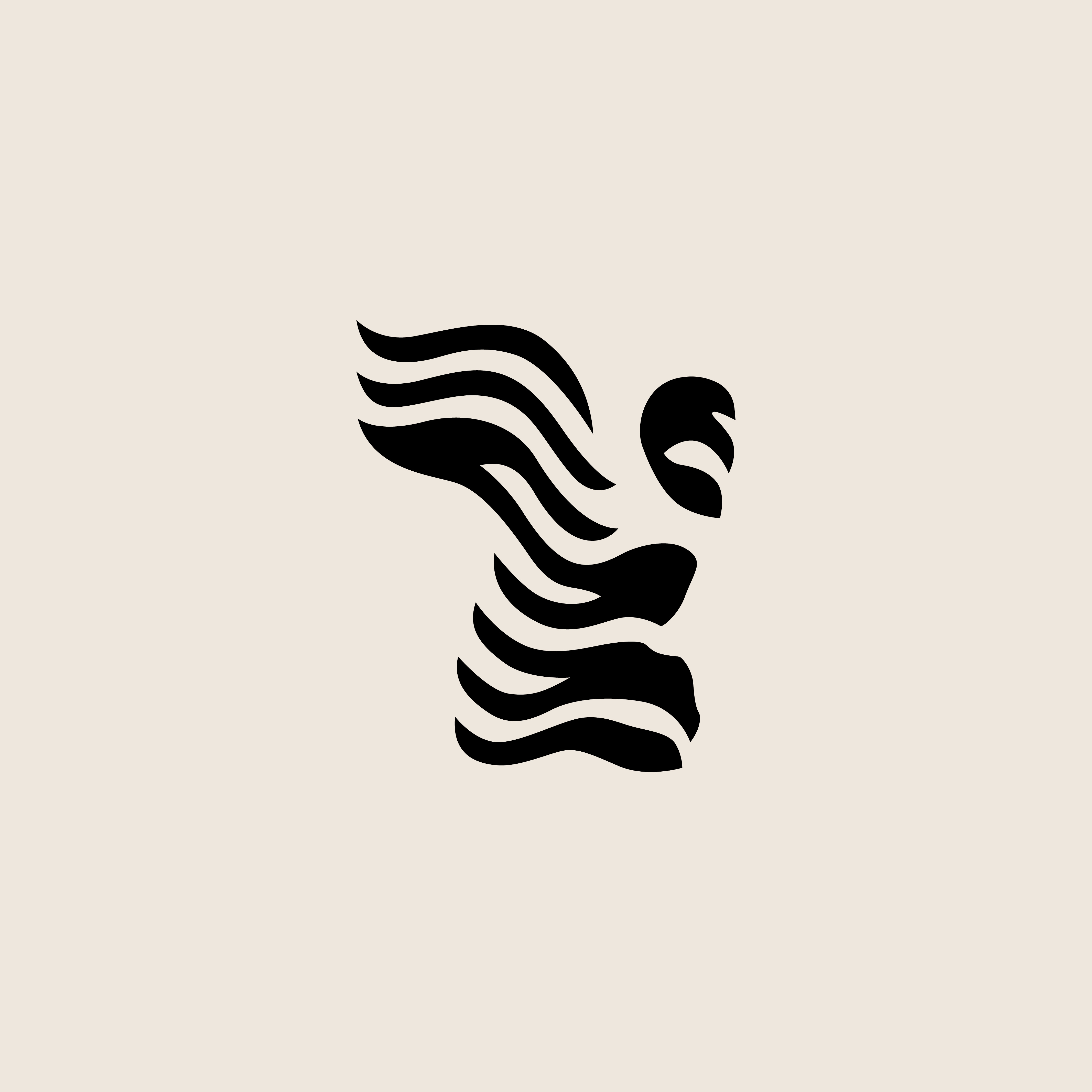 Wave Face aesthetic beauty branding design face female graceful graphic design icon lines logo logo design minimalist naturalbeauty portrait simple visualart wave wind woman