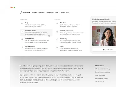 Header nav — Untitled UI header nav meganav nav nav menu web design website menu